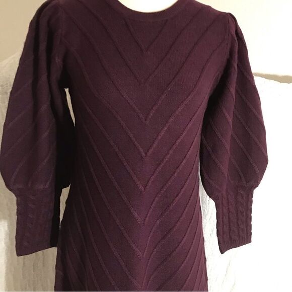 Eliza J Plum Sweater Dress Size M - Picture 4 of 13